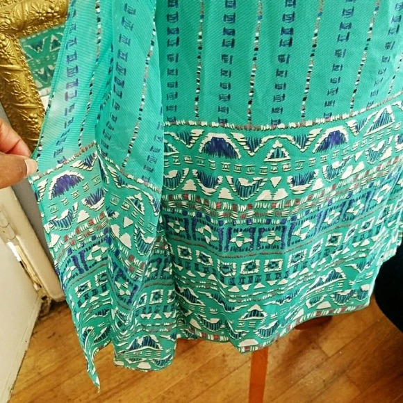 BCBG MaxAzria / One Shoulder Green Dress / Size Small - Picture 4 of 5